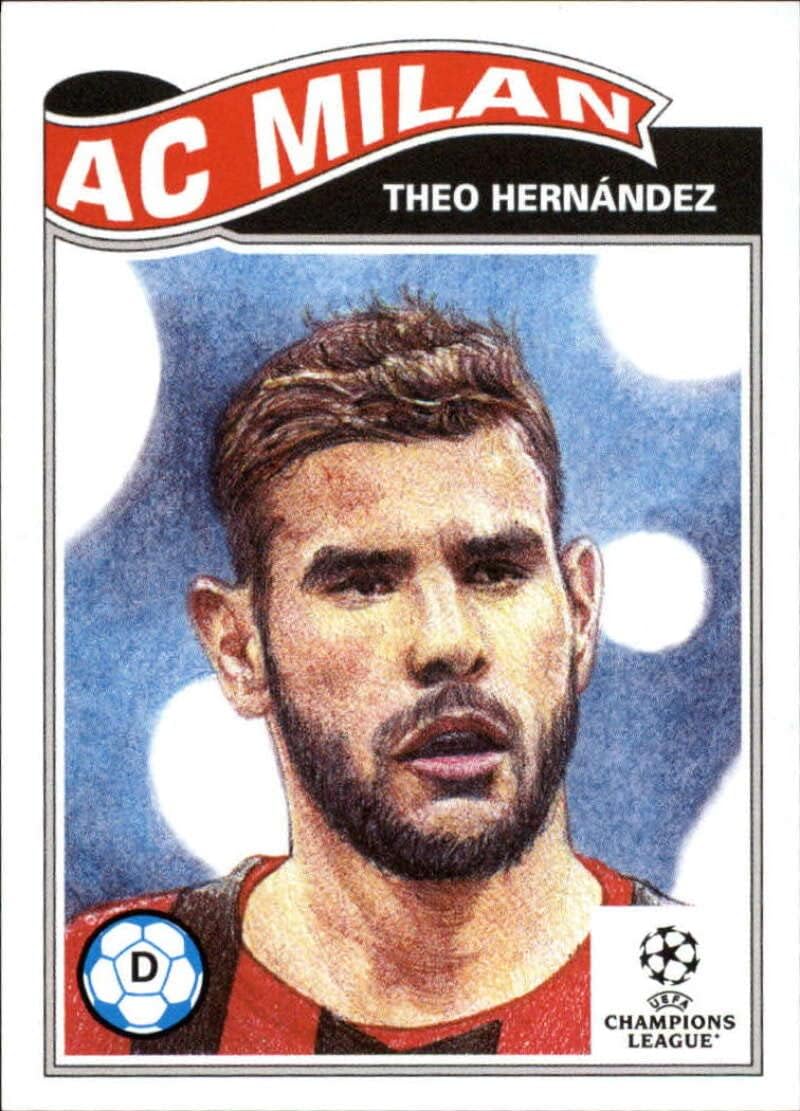 2021 Topps The UCL Living Set UEFA Champions League #372 Theo Hernandez A.C. Milan Official Soccer Futbol Trading Card LIMITED PRINT RUN