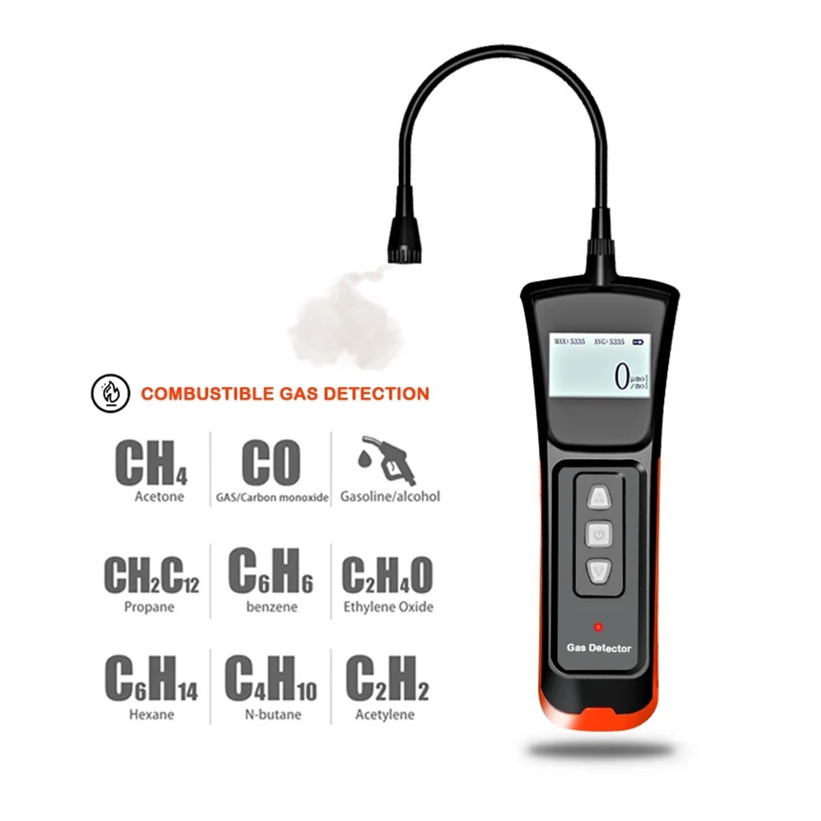 Détecteur de gaz, Détecteur de Fuite gaz avec Alarme Automatique: méthane, Naturel, pétrole liquéfié, Combustible