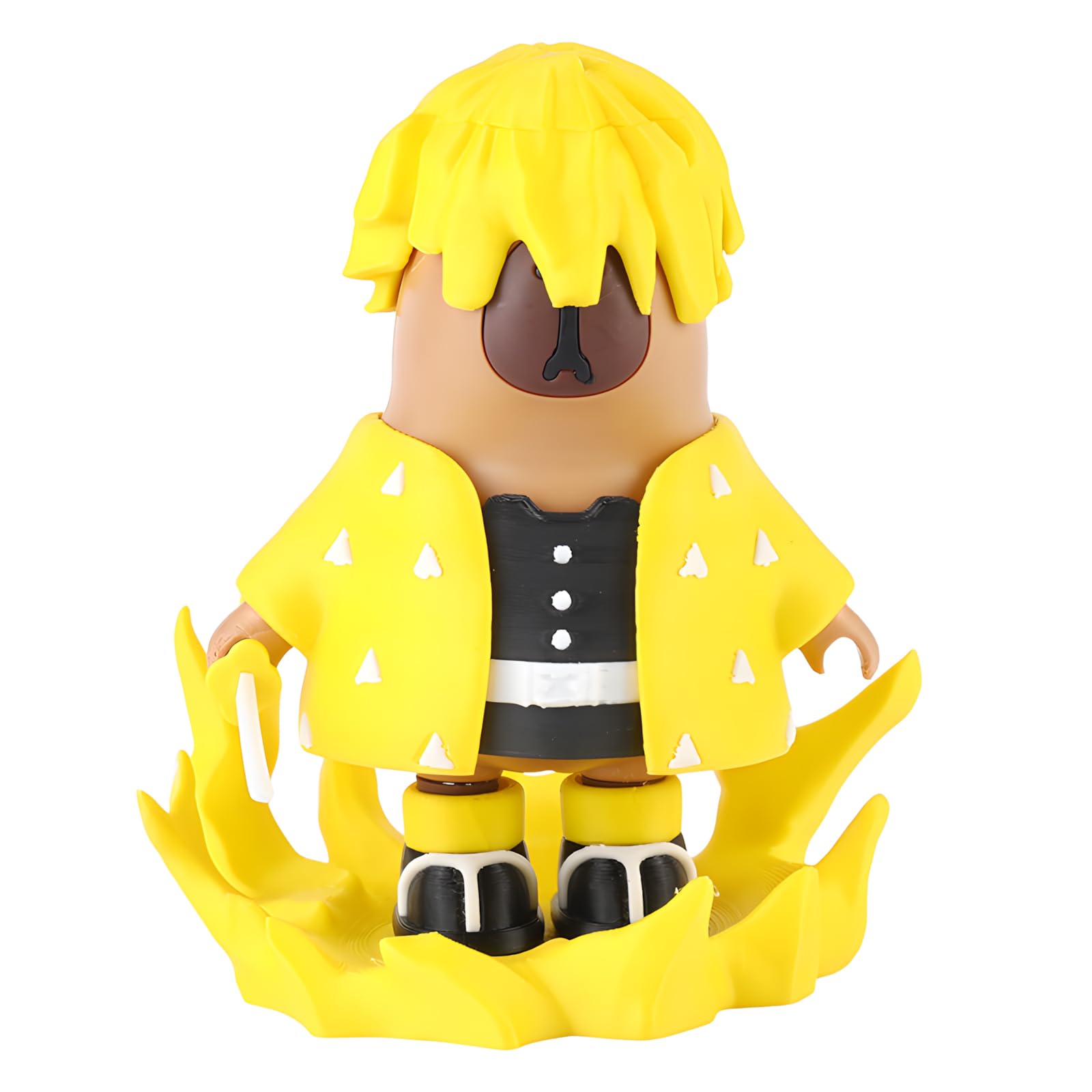 zhongko Magnetic Capybara Toy, 3D Printed Detachable Capybara Figurine, Demon Merch Slayer Desktop Toy with Magnetic Equipments, Cool Capy Statue for Desk, Home, Car and Cabinet Decorations