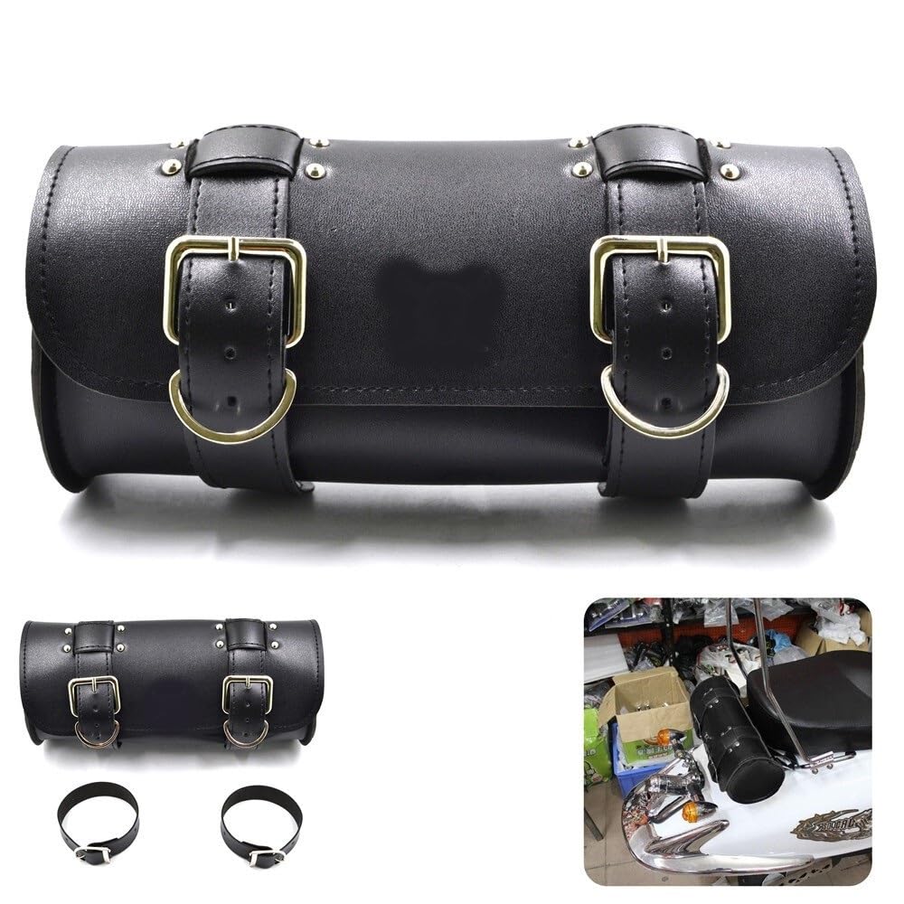 Torba na narzędzia motocyklowe widelec kształt beczki kierownica przedni widelec torba sakwa dla Harley Chopper Bobber Cruiser Sportster XL 883 1200(Model 1)