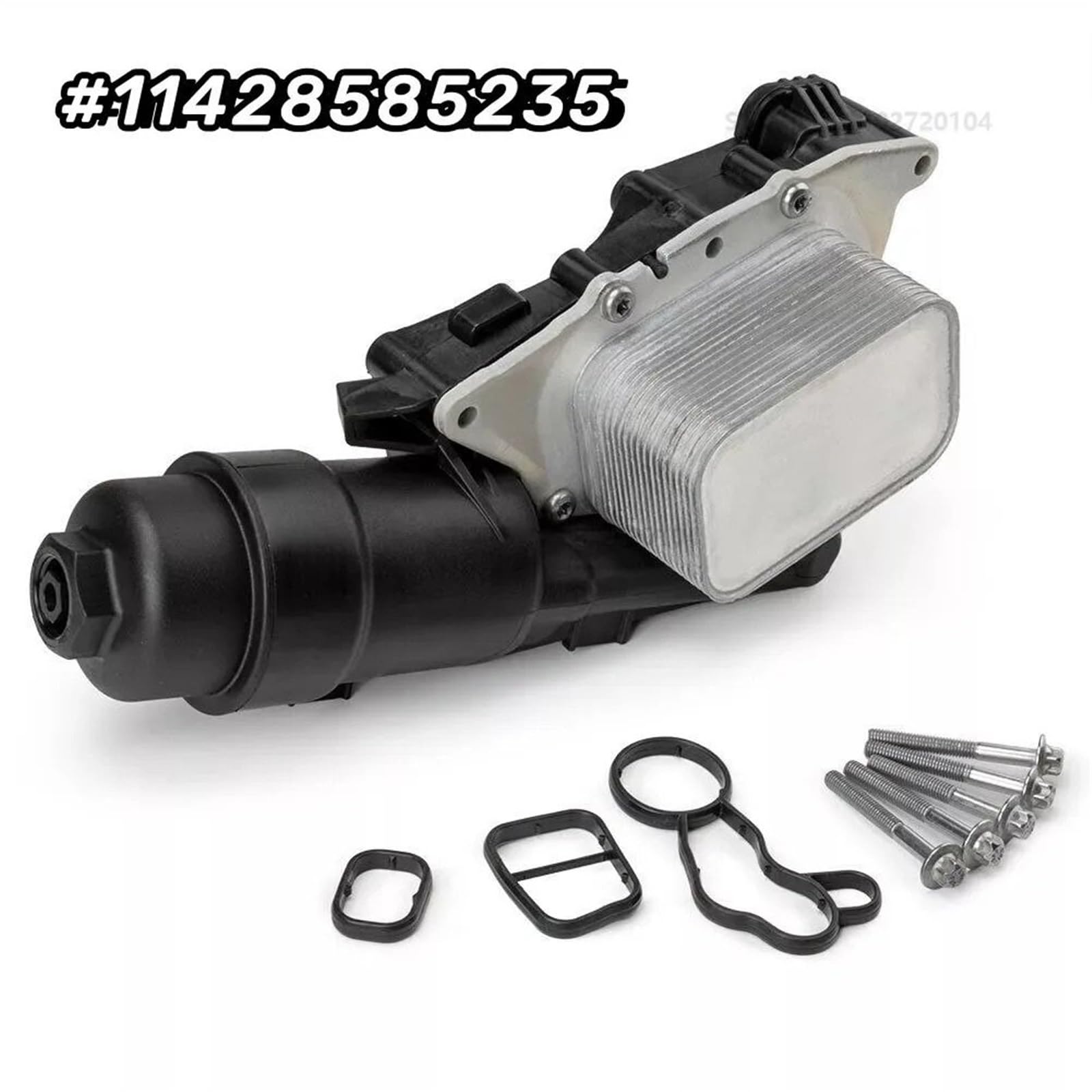 Radiatore Olio Motore Compatibile con BMW 2015-2020 F38 F48 I12 I15 I8 X1 X2 Alloggiamento Filtro radiatore Olio Motore in Alluminio 11428585235