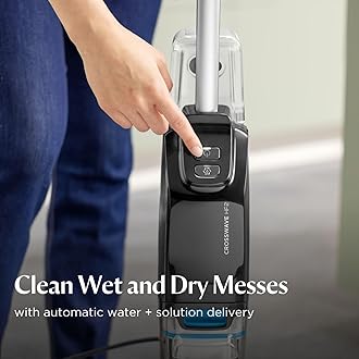 BISSELL CrossWave HF2, Wet and Dry Vacuum Cleaner For Hard Floors, Vacuum & Mop In One Go​, Two Tanks Clean/Dirty Water, Corded Upright Vacuum Cleaners, Lightweight & Easy to Carry, 340 W - 3847E