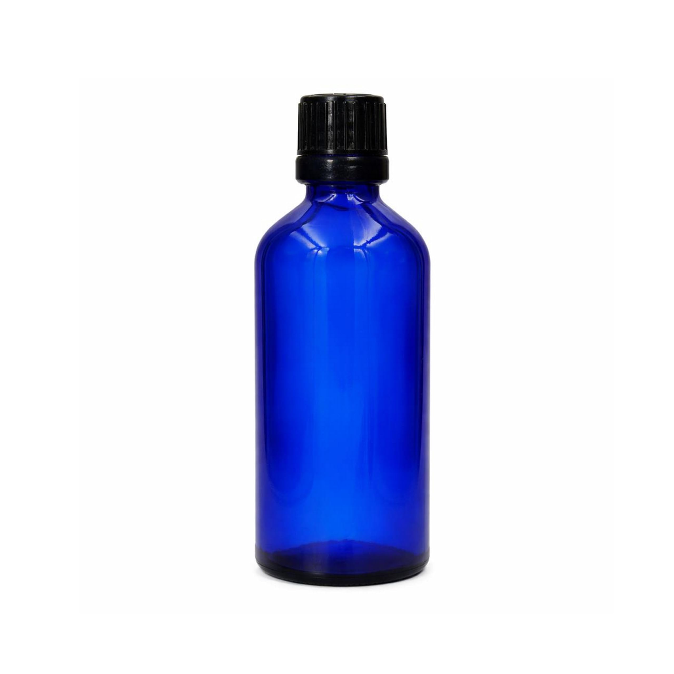 PHARCOS 100ml Blue Glass Bottle with Black Cap & Dropper Plug – Refillable Leak-Proof Bottle for Essential Oils, DIY Perfume, Aromatherapy & Serums – Durable & Protective (Leak Proof) 1-Piece-image-21