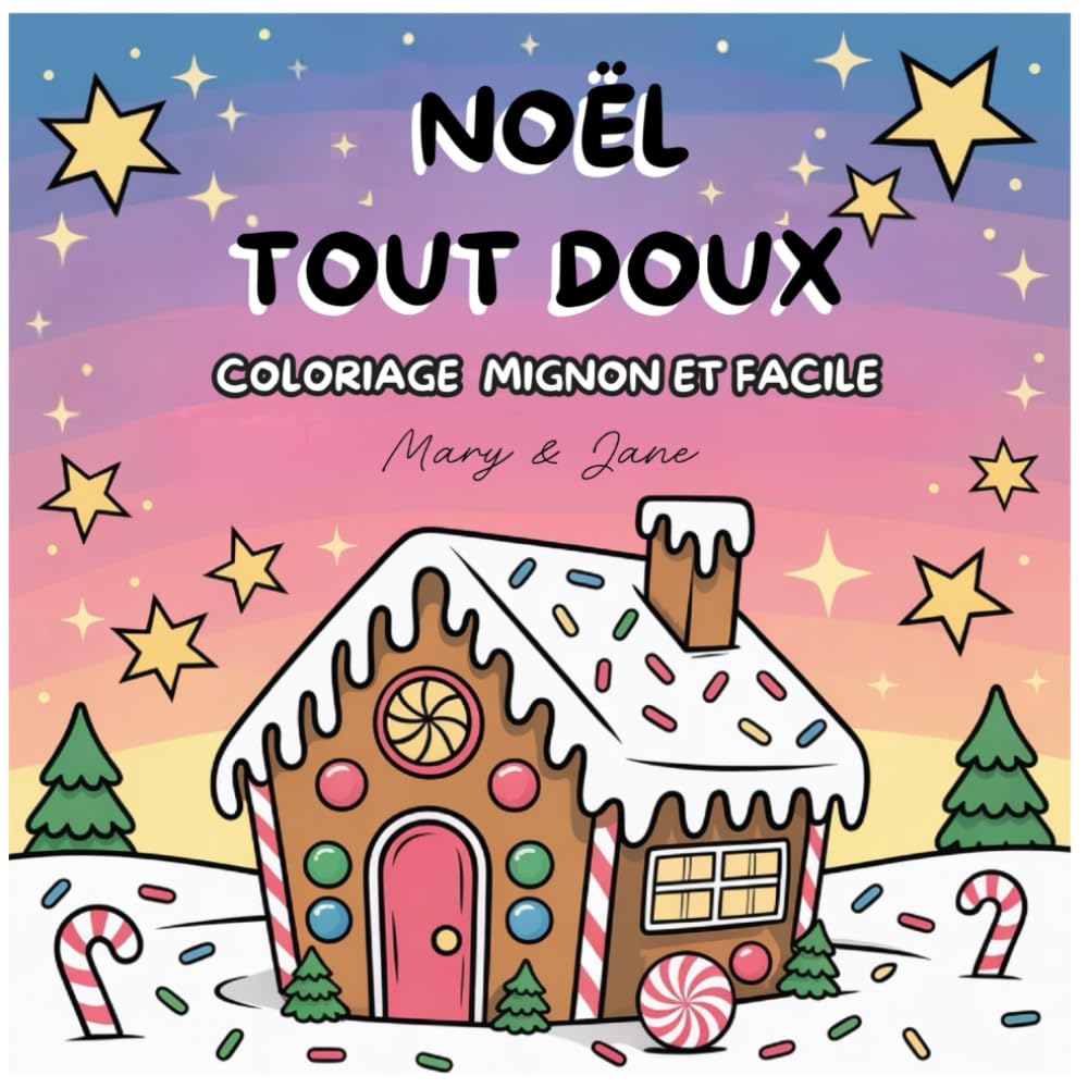 Noël Tout Doux: Coloriage mignon et facile