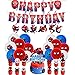 Geburtstag Spiderman Luftballons Spider Man Ballons Spider Man Geburtstags Banner Spiderman Hängen Wirbel Deko Spider Man Dekoration Kuchen für Mädchen Jungen Geburtstagsfeier Dekorationen