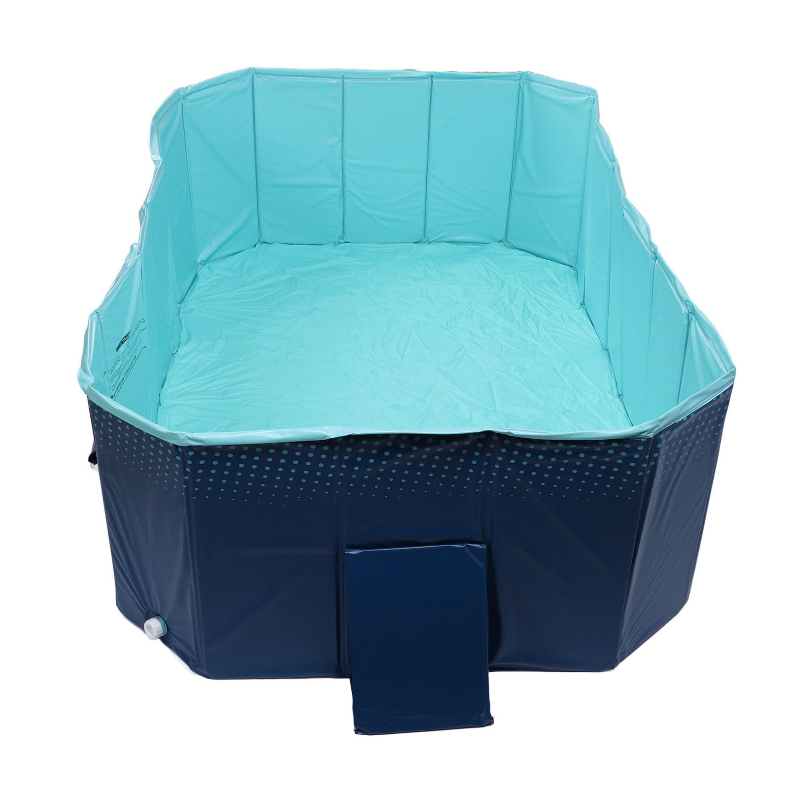 SIXRUN Tragbarer, faltbarer rechteckiger Pool, nicht aufblasbar, verdicktes PVC, 2,1 m, Kinder, Unisex