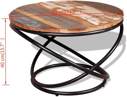 Miniatura 2 de Mesa auxiliar, moderna mesa central para la sala de estar, elegante mesa de centro adecuada para sala de estar, balcón, oficina, madera maciza