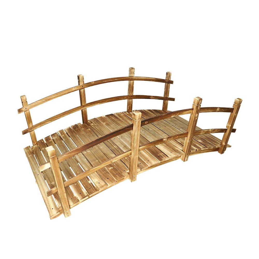 Buy YATAI Solid Wood Garden Bridge Classic Wooden Arch with Safety