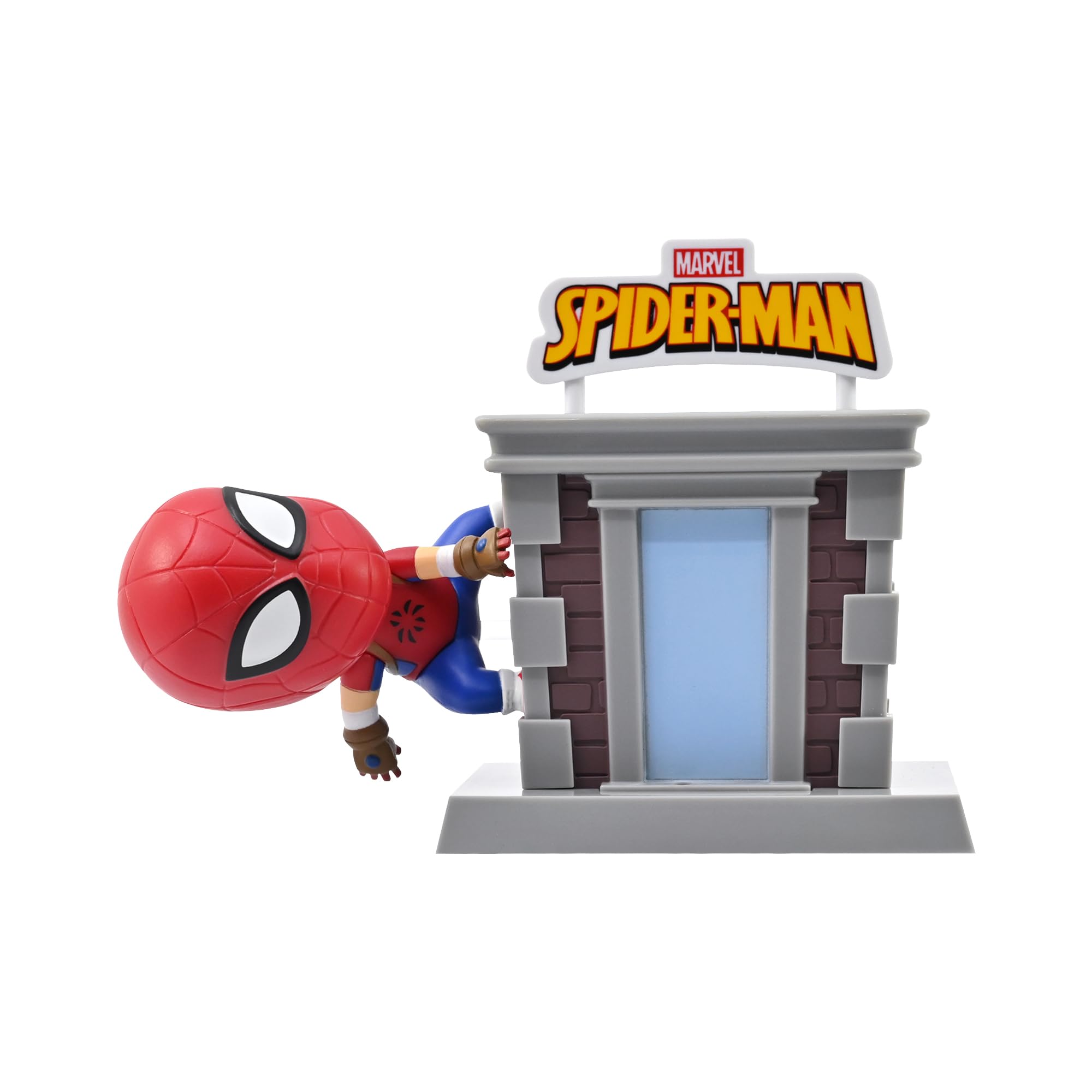 YuMe Spider-Man Clan 3.8" Mini Figure Collectable in Hero Window Box | Officially Licensed Marvel Merchandise | Toy Gift for Kids, Adults & Movie Fans | Collect All 6 Tower Series Nostalgic Figures