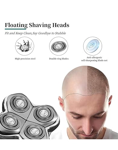 Miniatura 7 de 4 cuchillas de repuesto para cabezal de afeitadora eléctrica. Compatible con Pitbull Diamond PRO, Pitbull Gold PRO, Pitbull Silver PRO, Palm,