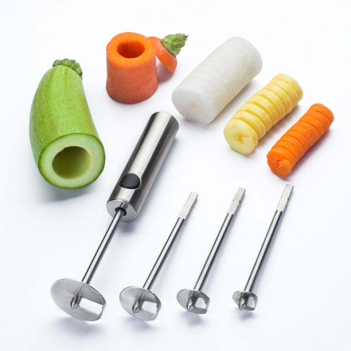 DECHOUS Vegetable and Fruit Core Remover Tool, Sturdy Multifunctional Corer Stainless Steel with Fine Workmanship and Manual Operation for Effortless Core Removing for Home Kitchen Use