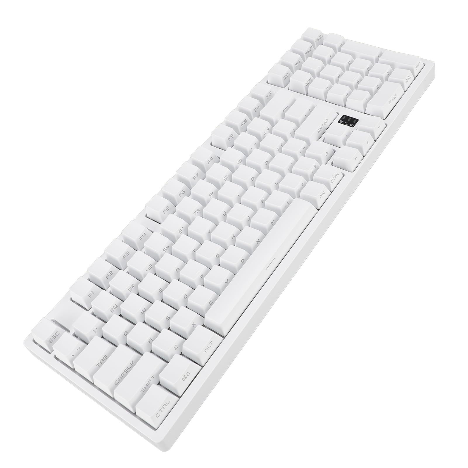 Tastiera da Gioco Meccanica Wireless con Luci RGB per Appassionati Portatile 98 Tasti Bianca Tipo C