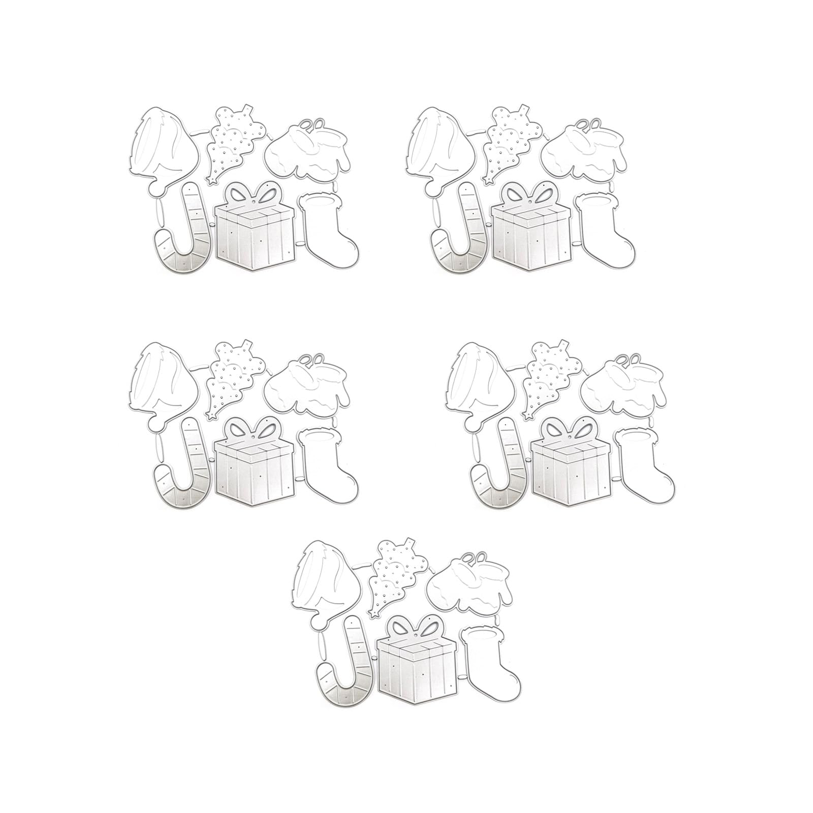 Matrices de découpe scrapbooking en acier pour reliefs précis de Noël