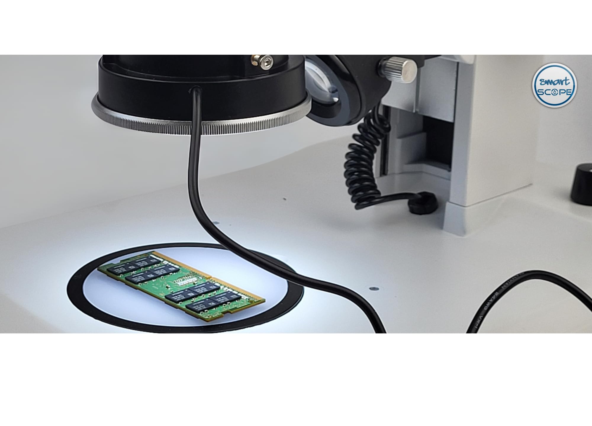 Anillo de Luz LED Polarizado para Microscopio - Lámpara Estéreo para Reparación de Joyas