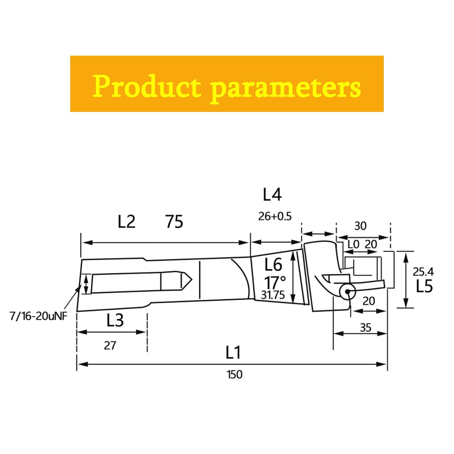 WFLNHB 1" R8 Shank Shell Mill Arbor Adapter Replacement for Bridgeport Machine