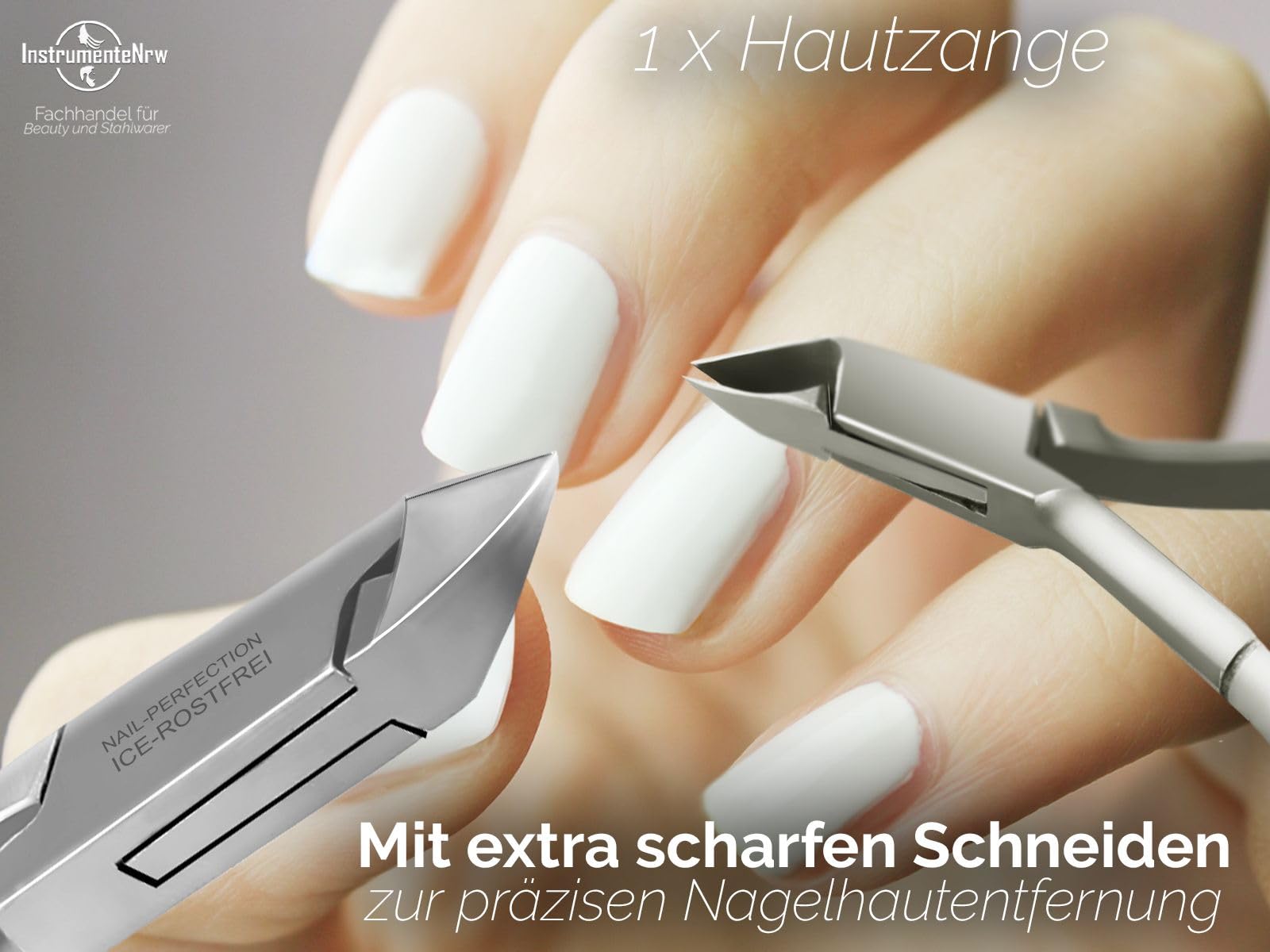 Pediküre Nagelzange Kopfschneider Eckenzange Nagelhautzange Set inkl. 2 Eckenheber