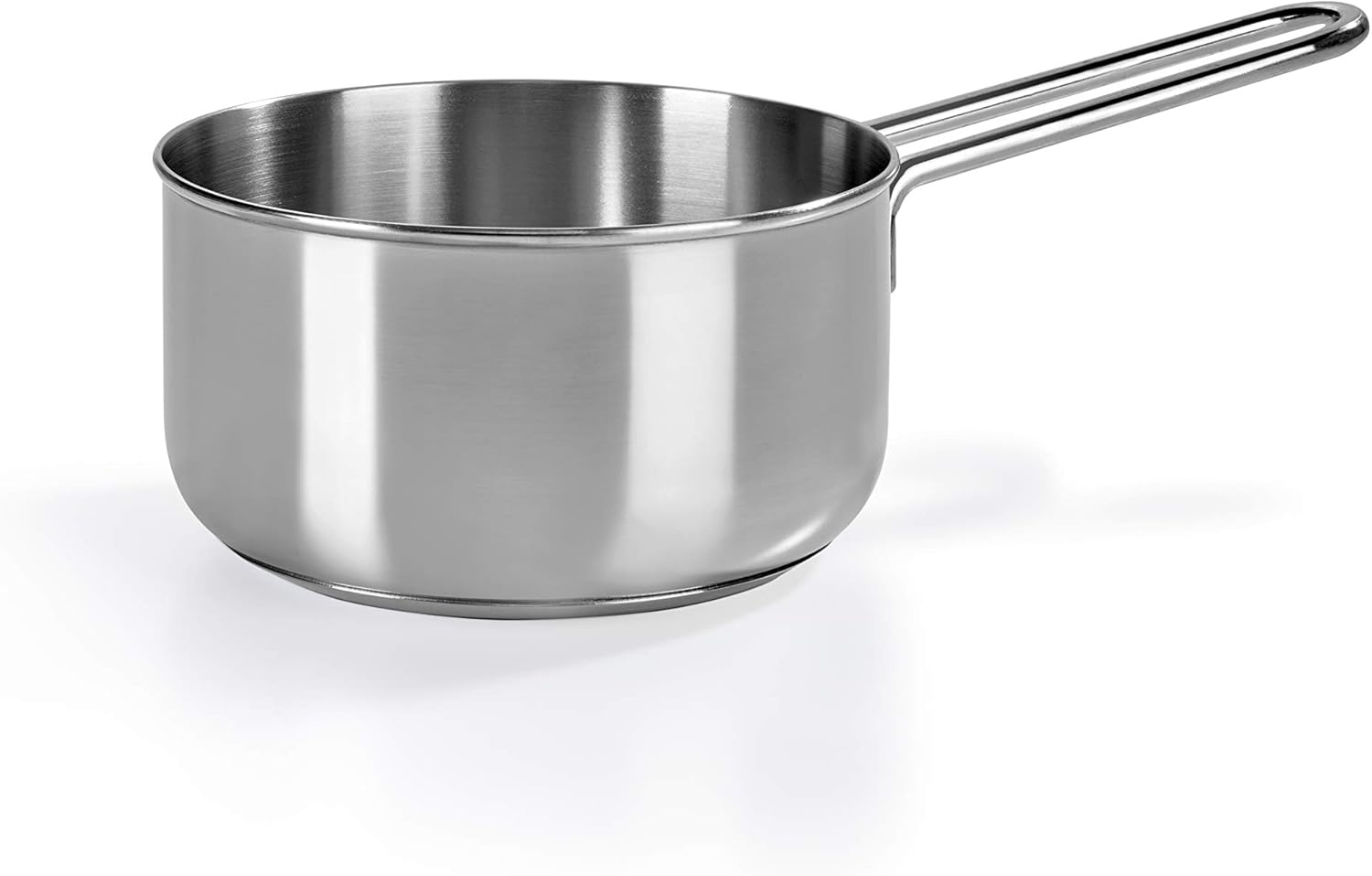 Barazzoni I PICCININI ACCIAIO 340111014 Single Handpot Stainless Steel 5.5 x 2.9 inches (14 x 7.3 cm) Saucepan