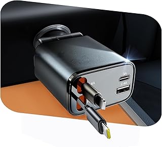Sponsored You’re seeing this ad based on the product’s relevance to your search query.Learn more about this advertisement Cigarette Lighter USB C 69 W Retractable Car Charger, Car Charger USB Adapter Charging Cable Car Accessories Compatible with iPhone 16 15 14 13 Pro Max iPad Samsung S24 S25 Pixel