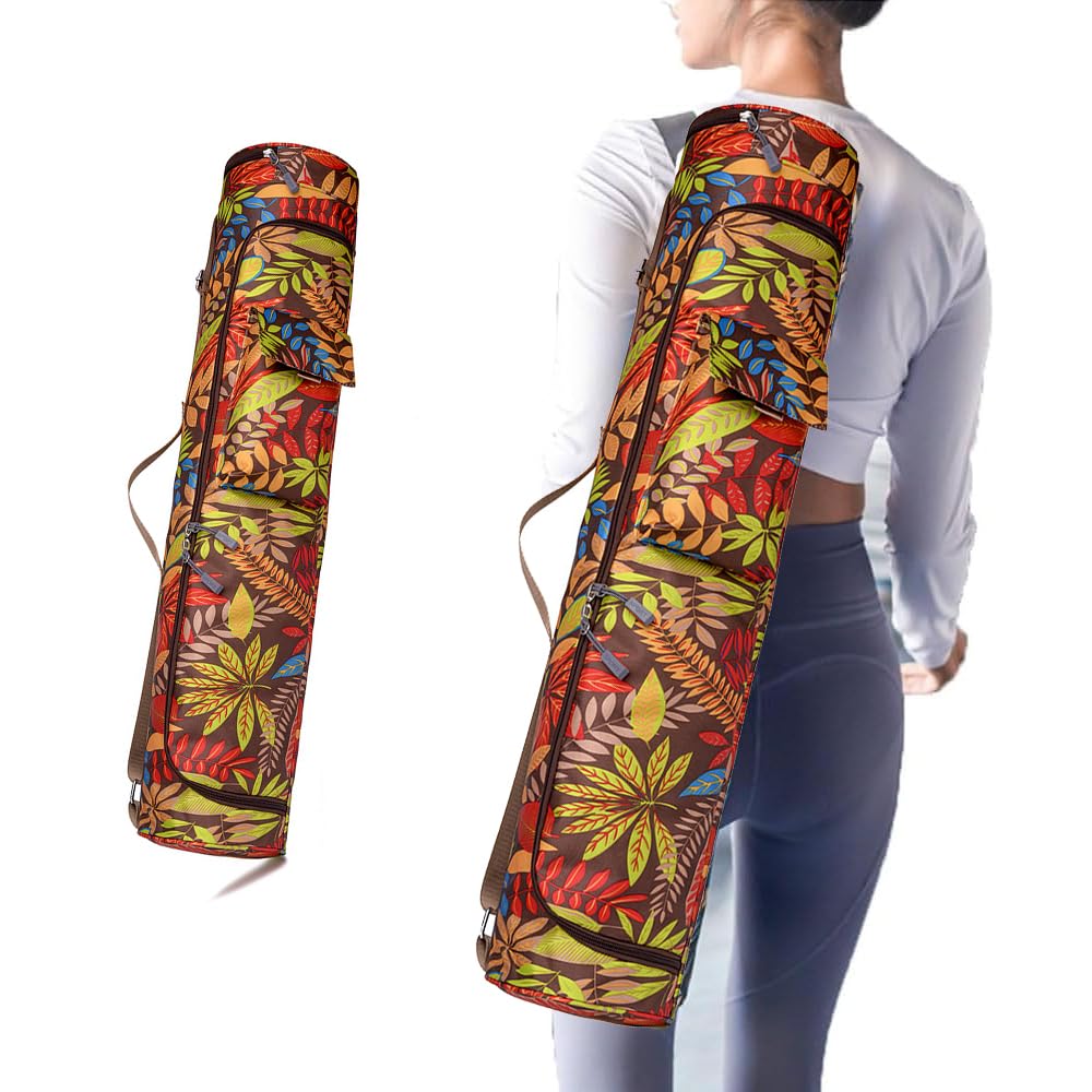Yoga Mat Bag Compact Carry Bag for Yoga Pilates Carrier Fitness & Exercise Mat with Adjustable Strap for Women & Men Lightweight Waterproof Travel Bags for Home Gym and Studio — image 1