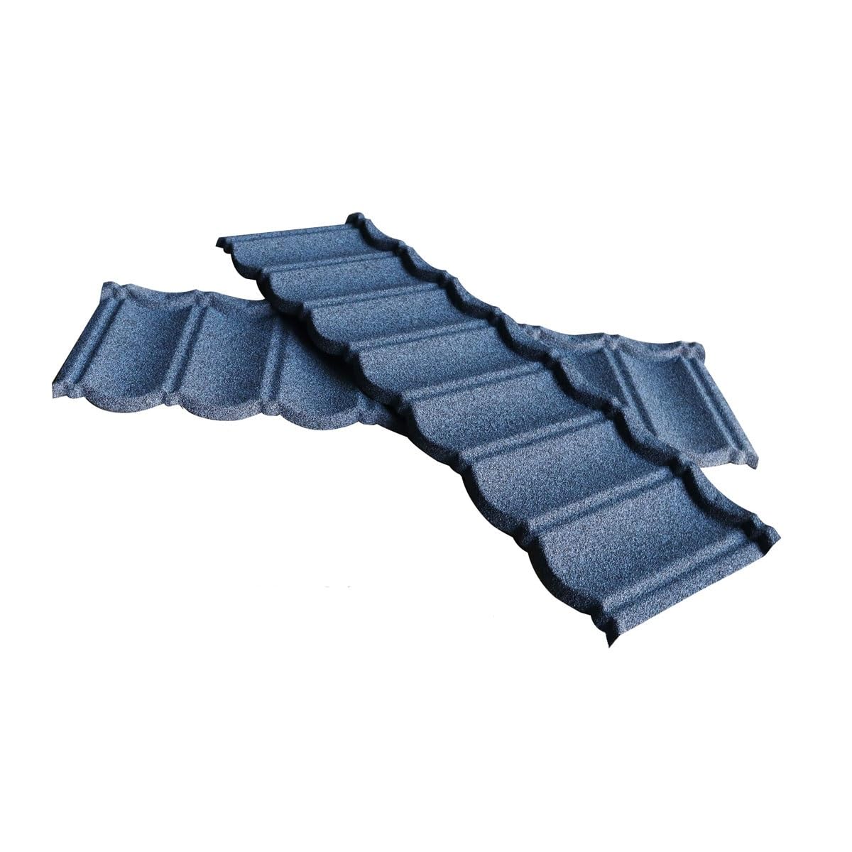 Joytar Blue Corrugated Metal Roofing Panels, Galvanized Steel Roof Shingles, Durable Architectural Roofing Tiles For Mobile Homes, Garages, Sheds, Stables(,4Pcs)