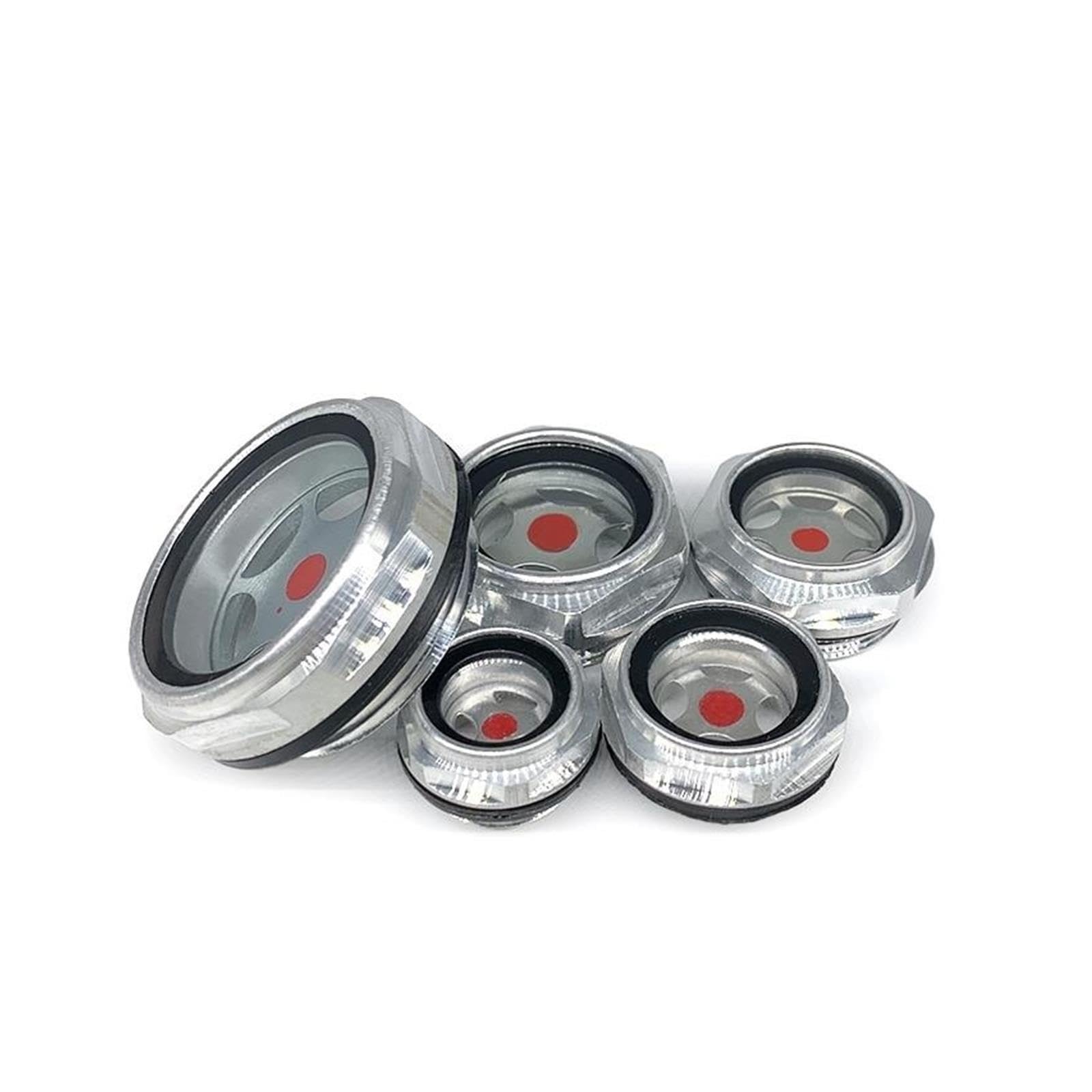 1 unidad de cabeza hexagonal ventana vidrio nivel aceite aluminio macho