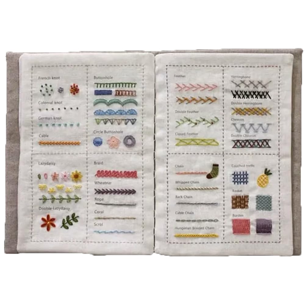 xolear Borduurset voor beginners, met borduurset, borduurboek met meer