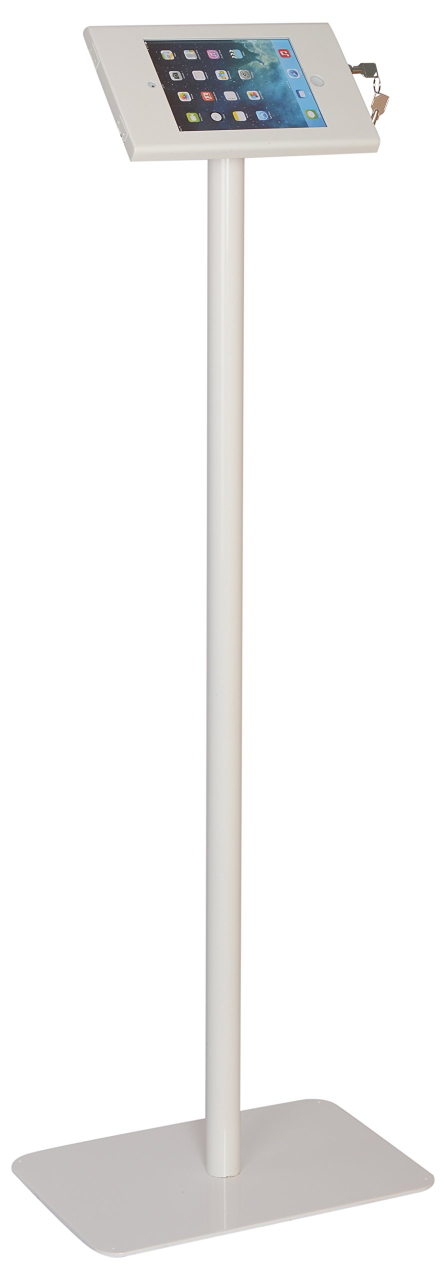 Digital Anti-Theft Security Kiosk Stand for Apple iPad Mini (White Colour)