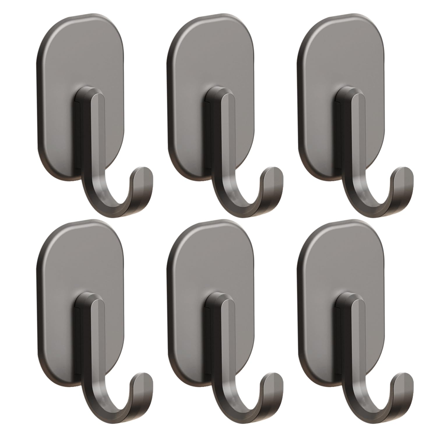 Ubsiuh Gun Color 6 Pieces Of Magnetic Suction Hooks, Home Accessories, Hanging And Fixing Of Items, Simple And Versatile Hooks, And Kitchen Storage Hooks.