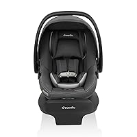 Vista 10 de Evenflo LiteMax NXT Asiento de coche para bebés con orientación trasera, ligero para prematuros e infantes 3-30lbs con SensorySoothe. Fácil Cuarzo