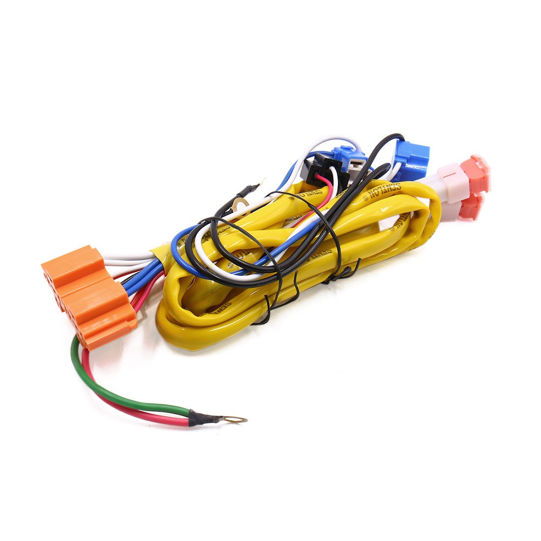 GJZIFGFWQ DC 12V 40A 2 H4 Bulbs Socket Headlight Cable Relay Kit for Car Vehicle Auto