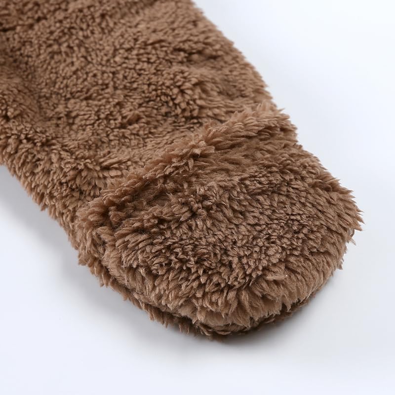 Verve Jelly Combinaison d'hiver à fermeture éclair pour bébé nouveau-né garçon fille oreilles et pieds d'ours sweat à capuche combinaison d'hiver en polaire chaude vêtements