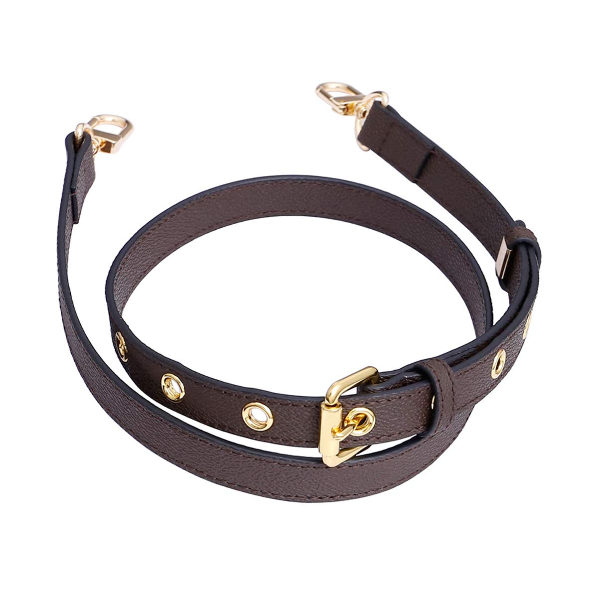 TOURDREAM Black Crosssbody Strap Replacement for LV Messenger Pochette Volga Shoulder Strap with Resin, Monogram Color, monogram strap