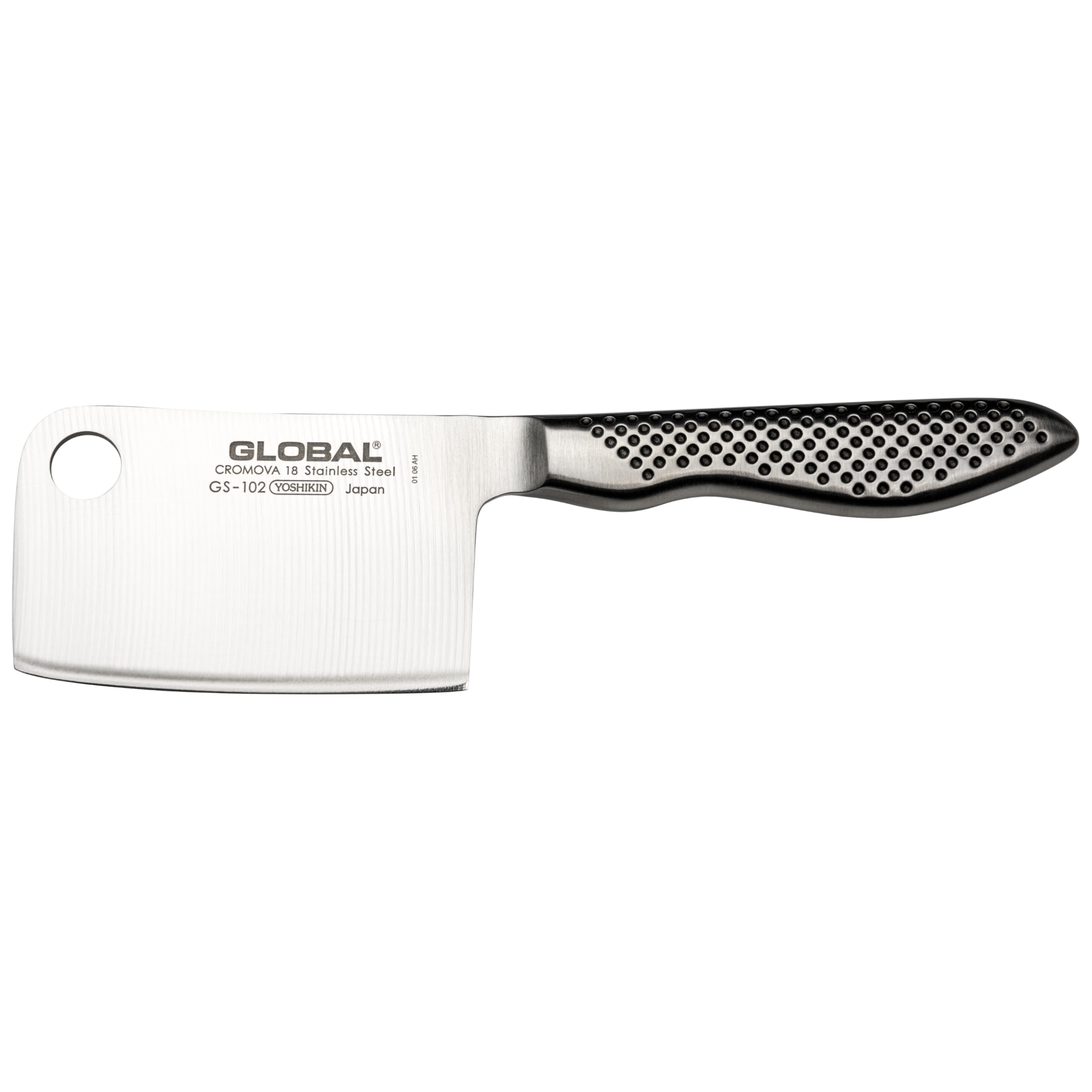 GlobalMini Herb Chopping Knife 8cm Blade, Small Japanese Herb Cutting Knife, Ultra Sharp Premium Quality All Stainless Steel Design