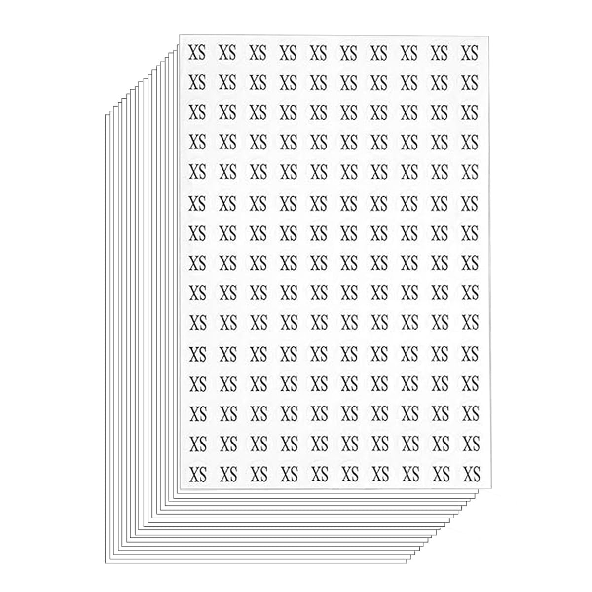 4500 Pieces Clothing Size Round Sticker, Size: XS, 1/2" 0.5 inch Self Adhesive Apparel Circle Label Stickers for Clothes T Shirts Trousers Skirt Retail (Diameter: 1.3 cm/13 mm)