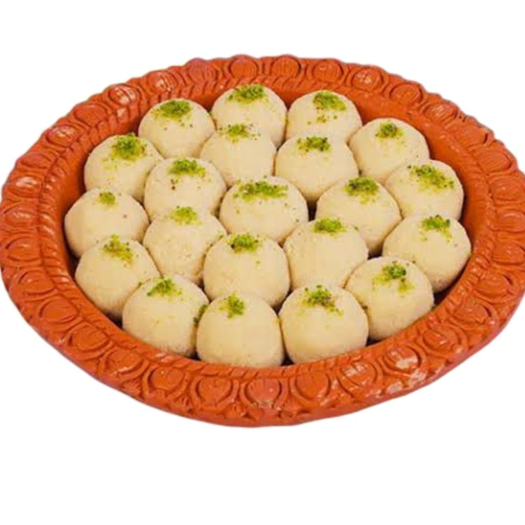 BANGLARMISTI Nolen Gur Kanchagolla Sandesh | Traditional Bengali Sweets Made with Pure Chena, Light, Soft & Sweet, 15pcs Pack, Delivered Fresh from Kolkata