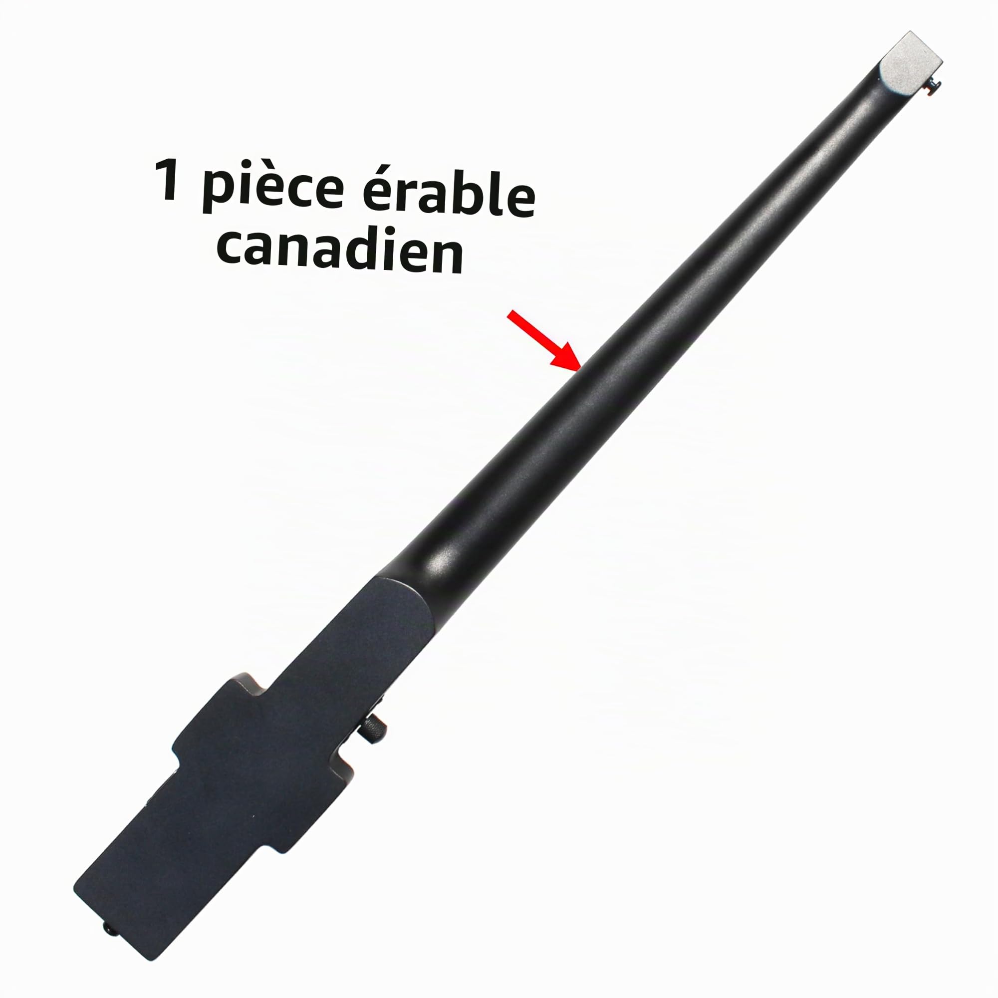 Batking Basse électrique sans tête de voyage, basse électrique à 4 cordes, avec étui et truss Road & Wire