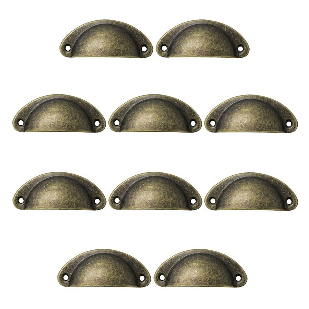 Littimoon 40PCS Handles Drawer Handles Cabinet Door Handle Drawer Antique Shell Pull Dresser Drawer Cupboard Medicine Cabinet