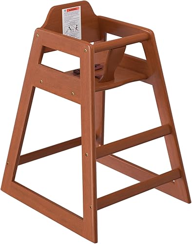 Vista 9 de Silla alta de madera natural para bebés y niños pequeños - Viaje portátil - Trona de madera de restaurante a la mesa, asiento plegable para niña