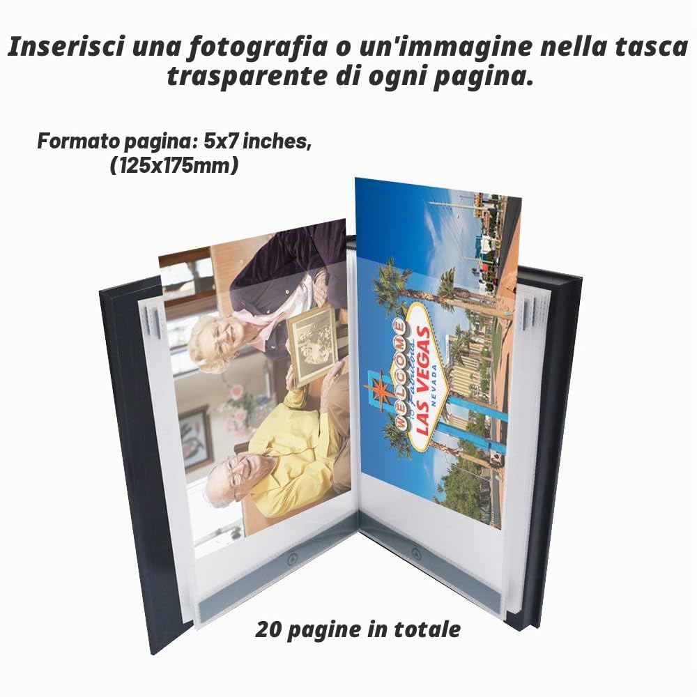 Talking Products, Registrazione Vocale, Album Fotografico Parlante, Edizione Standard, Tempo di Registrazione di 6 Minuti, 20 Pagine. Crea un libro di Benvenuto per L'adozione o una Storia di vita