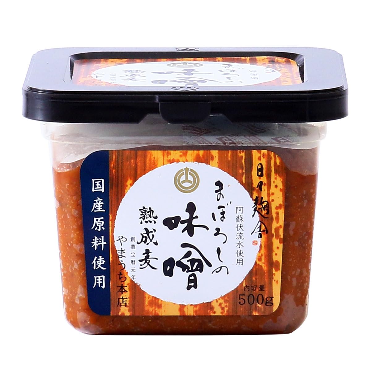 Amazon.co.jp: 山内本店 無添加 まぼろしの味噌 熟成麦 500g : 食品