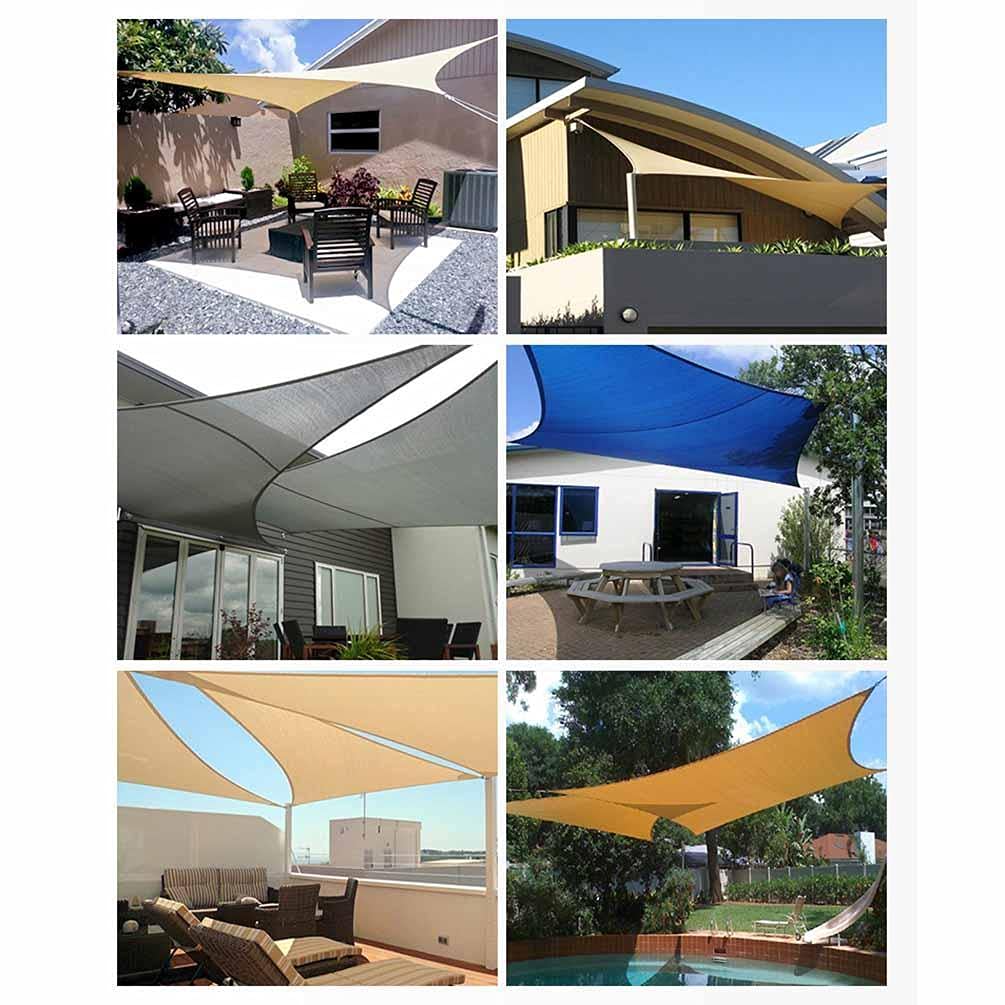 Sonnensegel Wasserdicht 3x3,sonnensegel Dreieckig Rechtwinklig Wasserdicht,Sonnenschutz Garten Balkon Und Terrasse Wetterbeständig Mit UV Schutz Windschutz Mit Seilen,Beige-4x7m Garten