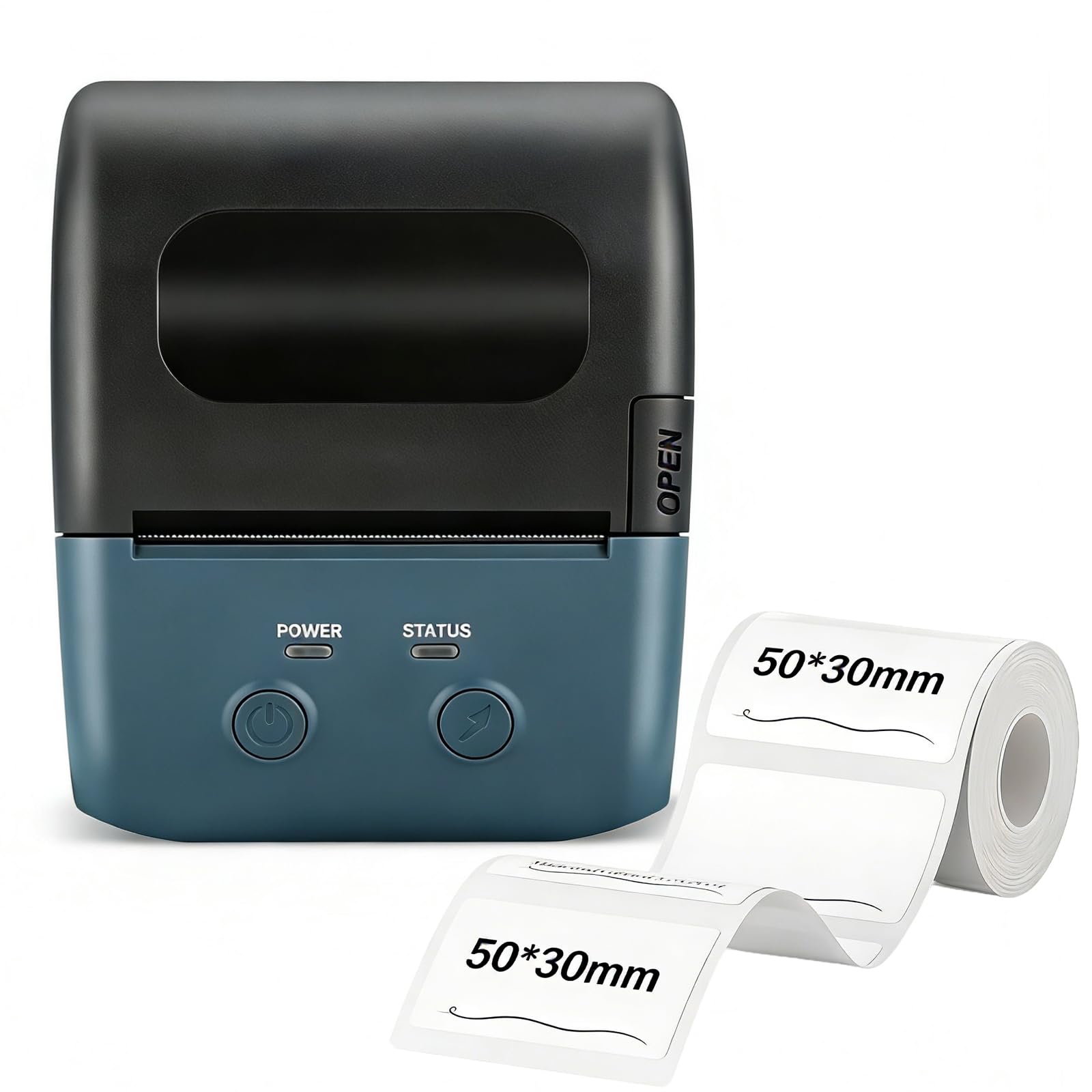 Label Maker Machine, L7 Portable Bluetooth Thermal Printer,Thermal Sticker Machine with Paper Tape (1.97"×1.18") Sticker Labeler with Multiple Templates for Office Organization Home Kitchen School