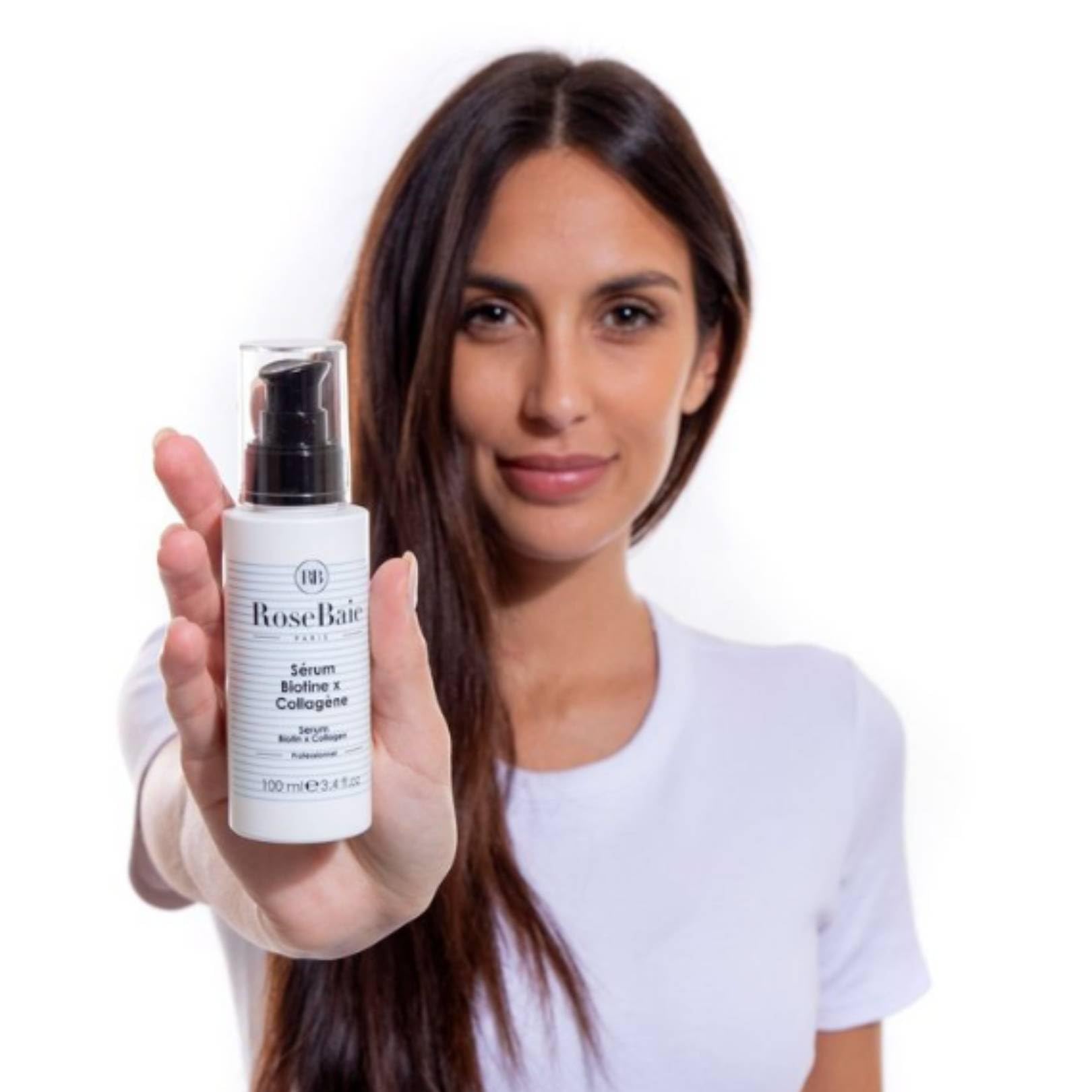 ROSEBAIE | Shampoing Biotine et Collagène | Sans Sulfates | Accélère la Pousse & Anti-Chute | Revitalisant et Hydratant | Cheveux très abîmés | Facilite le Démêlage