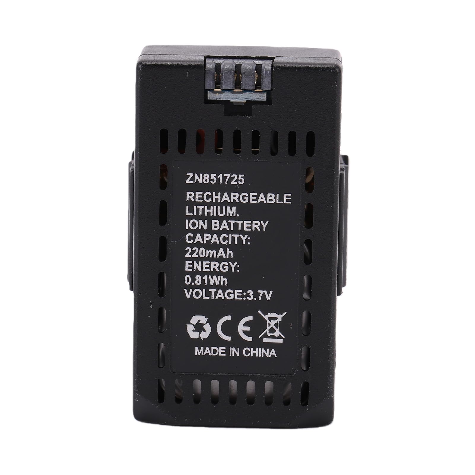 VGEBY Batterie d'avion RC 3,7 V 220 MAh Batterie d'hélicoptère RC Pack de Remplacement en Plastique à Charge Rapide avec Protection de sécurité 8 à 10 Minutes de Vol pour A61 Air Wolf (3PCS)