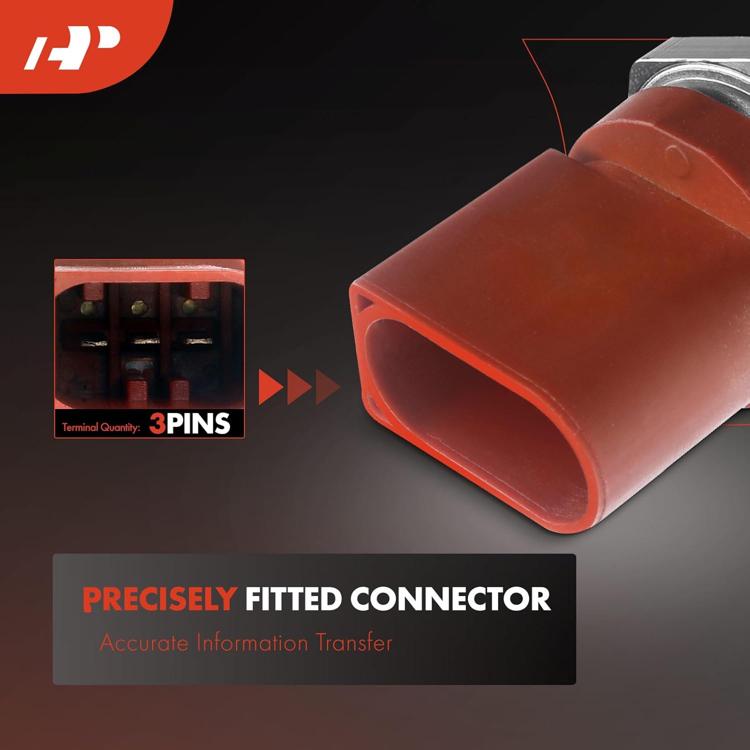 A-Premium Pressure Sensor Compatible with Audi A3 A4 2006-2010 A5 Quattro Q5 R8 TT Quattro Volkswagen Eos 2007-2010 GTI Jetta City Passat