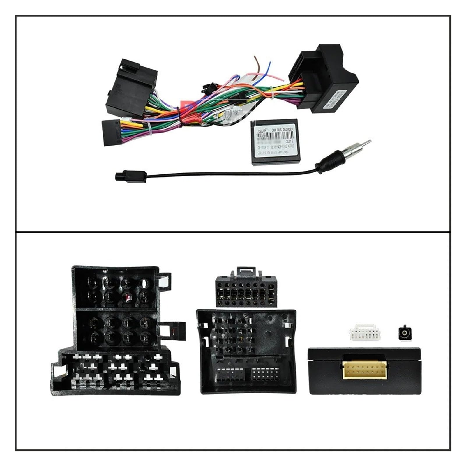 Radio Panel Set Para VW Para Multivan T5 2003-2015 Marco Salpicadero Radio Coche Panel Estéreo 9 Pulgadas Adaptador Cable Alimentación Kit Montaje Canbus Fascia Marco