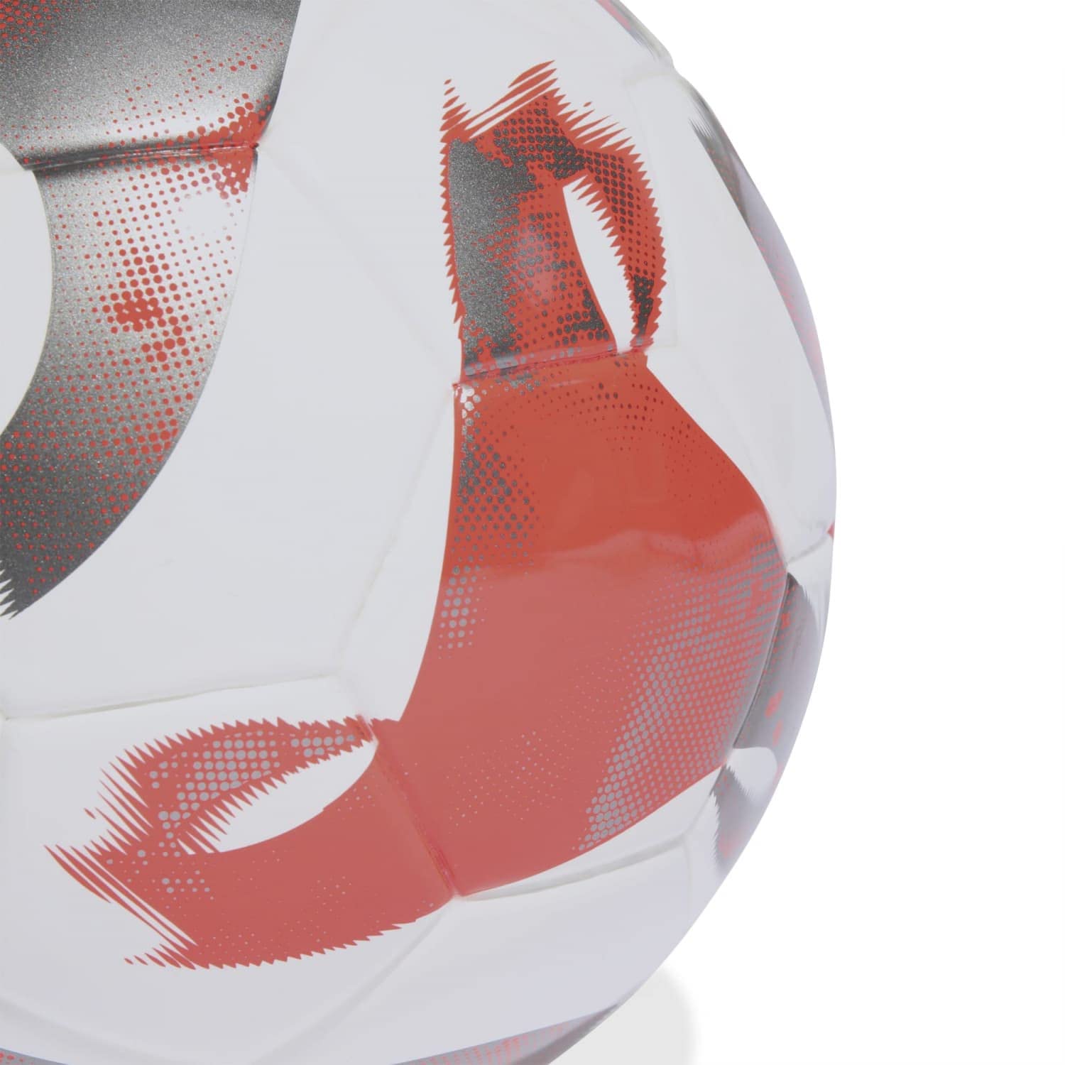 Adidas Unisex - Adulto Ball (Laminated) Tiro Lge Sal, White/Solar Red/Iron Met., HT2425, FUTS