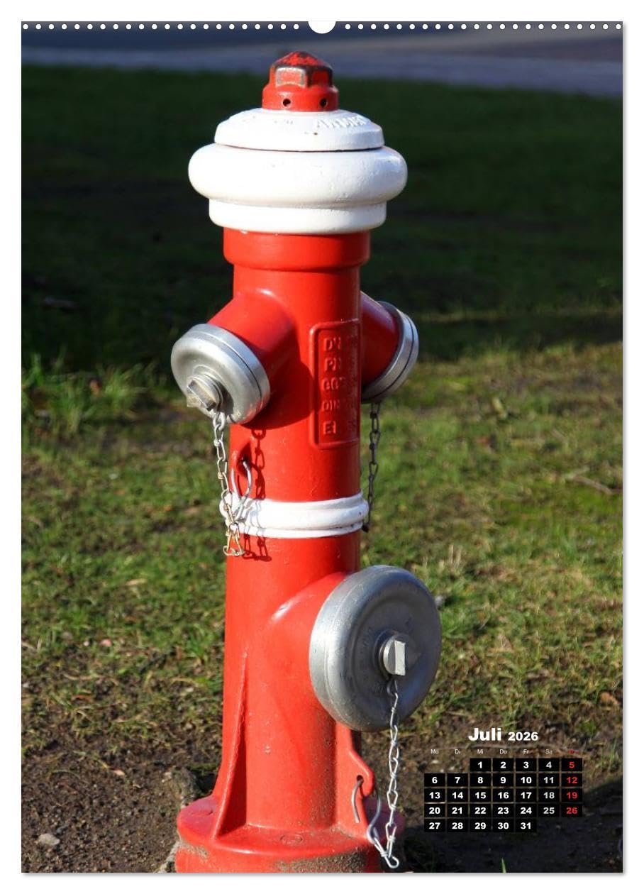 Nostalgie Hydranten (hochwertiger Premium Wandkalender 2026 DIN A2 hoch), Kunstdruck in Hochglanz: Hydranten am Straßenrand (CALVENDO Technologie)