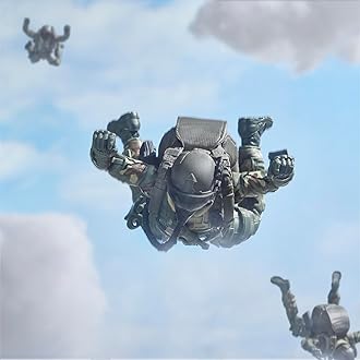 G.I. Joe Classifieds Series 60th Anniversary Action Pilot - Halo (Jumper) 6" Action Figure with Parachute & 18 Accessories