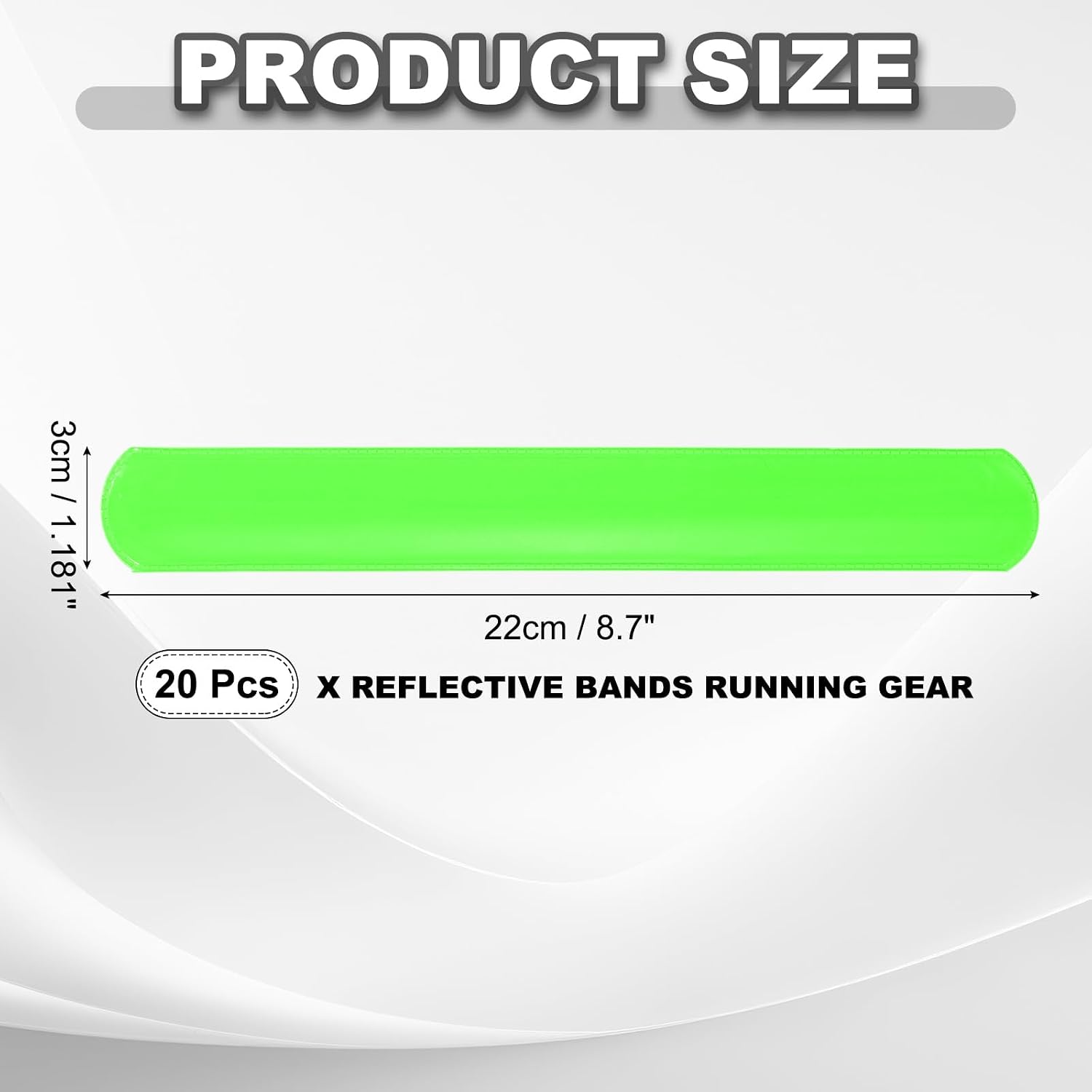 PATIKIL Reflective Arm Bands, High Visibility Bands Reflector Running Gear Snap Bracelet for Night Walking Running